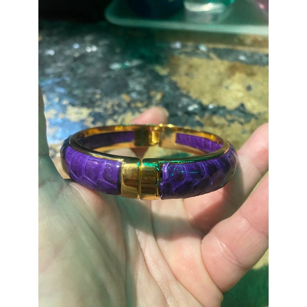 Women Scuola Del Cuoio genuine python skinBracelet